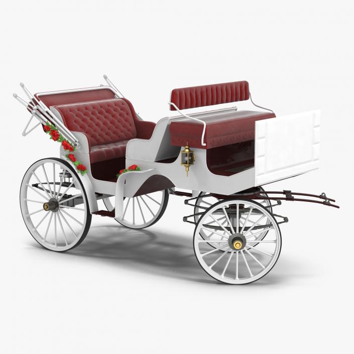 3D Wedding Carriage Rigged model