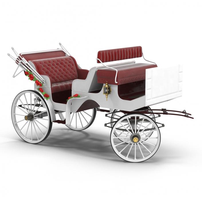 3D Wedding Carriage Rigged model