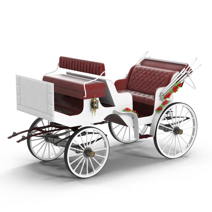 3D Wedding Carriage Rigged model