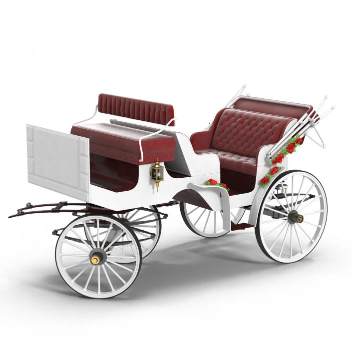 3D Wedding Carriage Rigged model