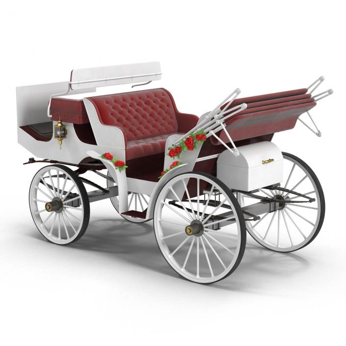 3D Wedding Carriage Rigged model