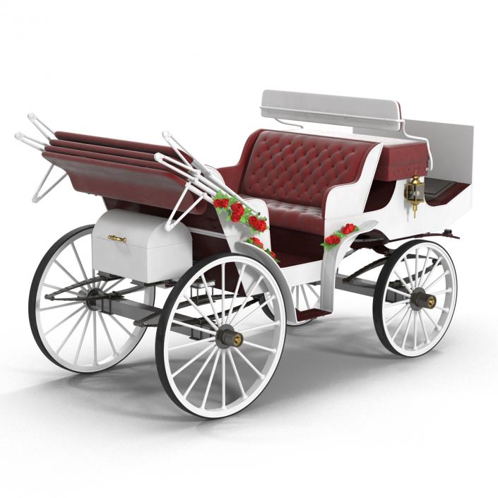 3D Wedding Carriage Rigged model