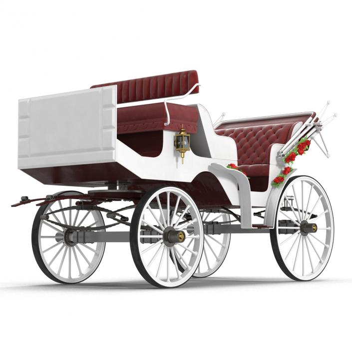 3D Wedding Carriage Rigged model