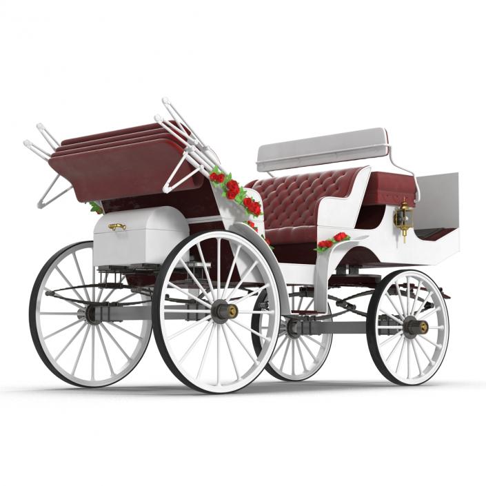 3D Wedding Carriage Rigged model