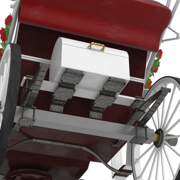 3D Wedding Carriage Rigged model