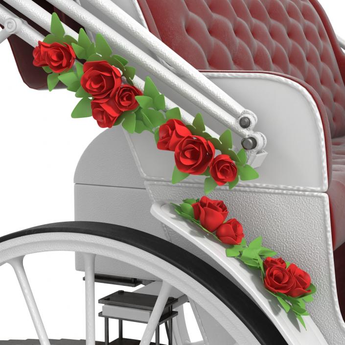 3D Wedding Carriage Rigged model