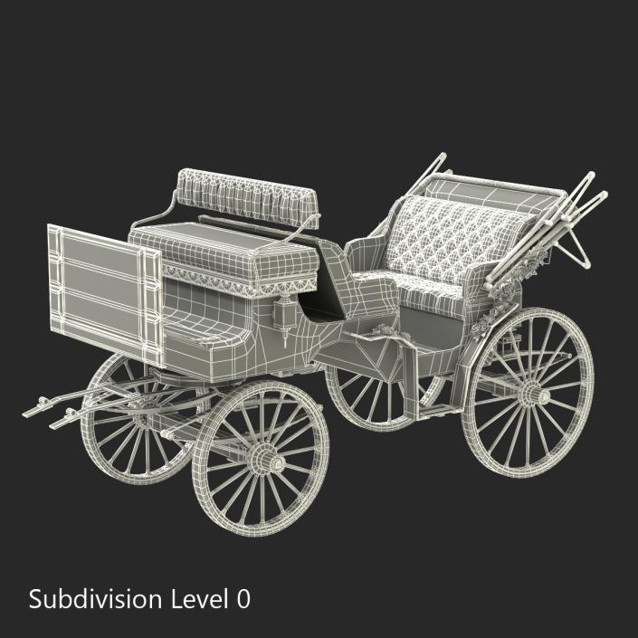 3D Wedding Carriage Rigged model