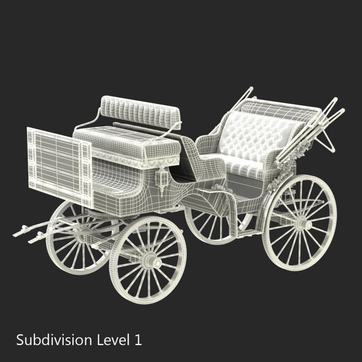 3D Wedding Carriage Rigged model