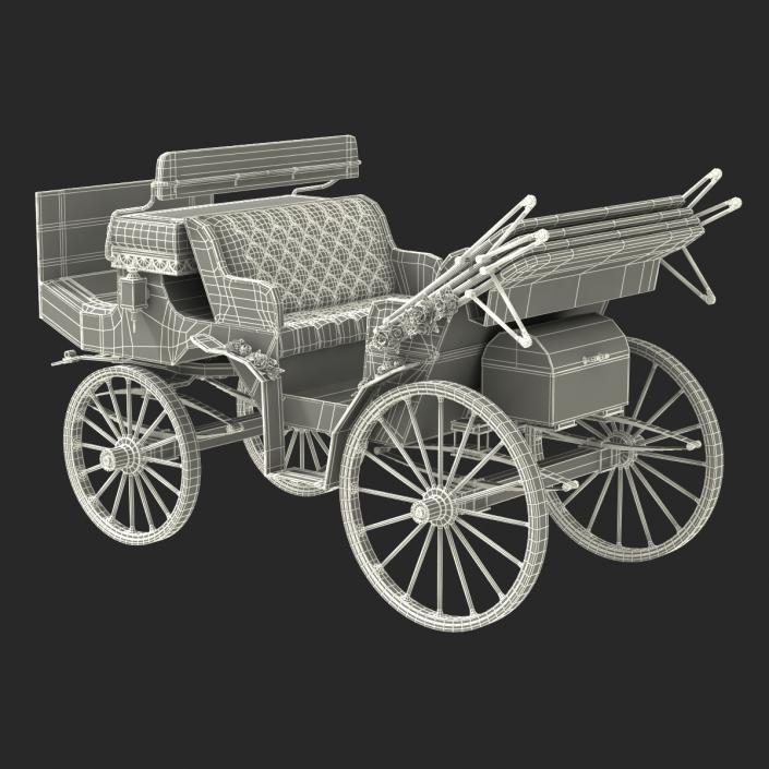 3D Wedding Carriage Rigged model