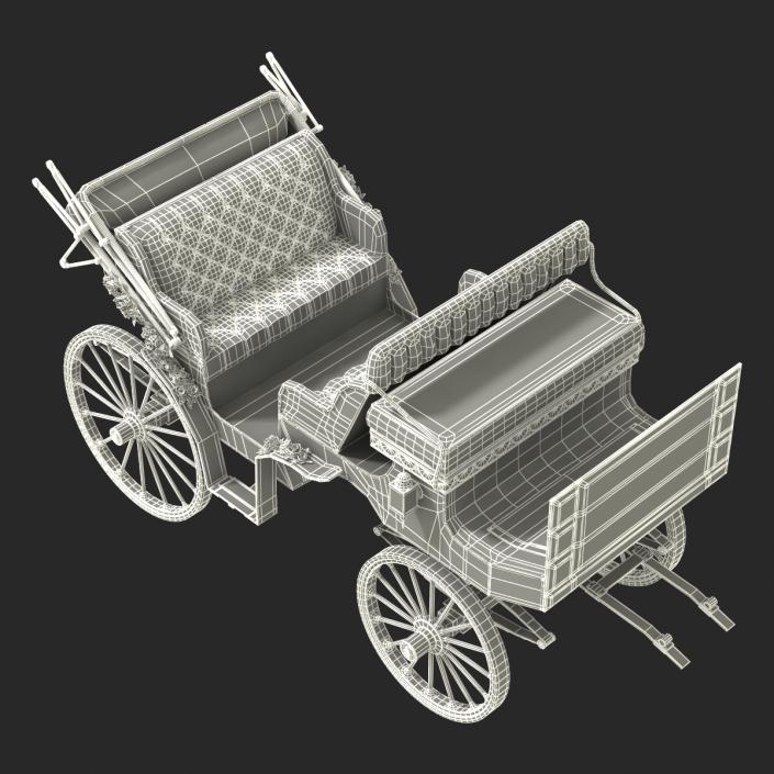 3D Wedding Carriage Rigged model