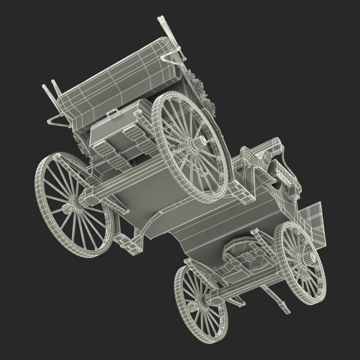 3D Wedding Carriage Rigged model