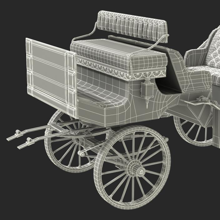 3D Wedding Carriage Rigged model