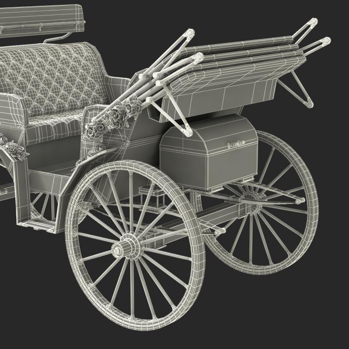 3D Wedding Carriage Rigged model