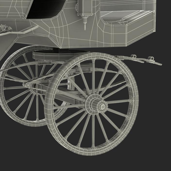 3D Wedding Carriage Rigged model