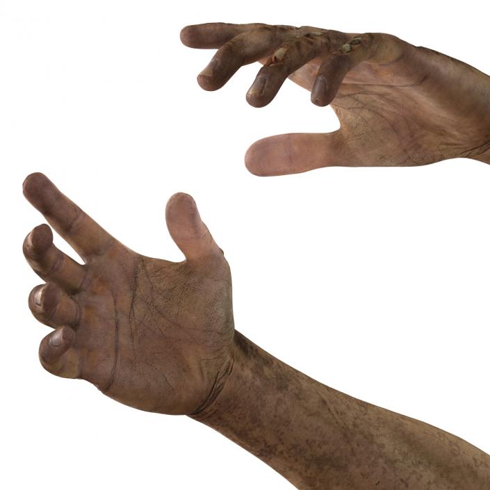 Zombie Hands Rigged 3D model