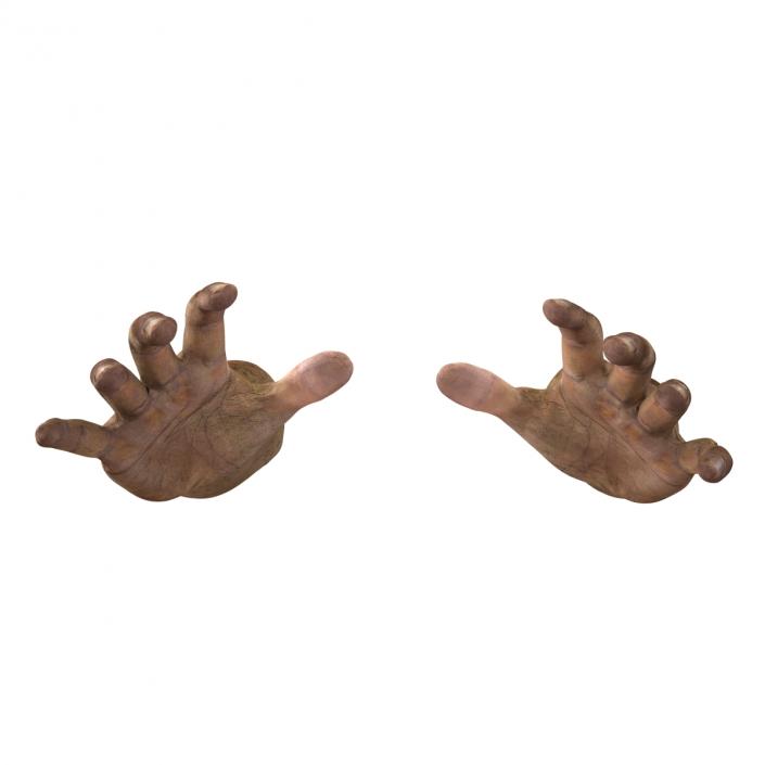 Zombie Hands Pose 3 3D model