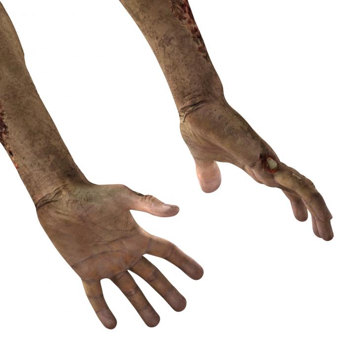 Zombie Hands Pose 3 3D model