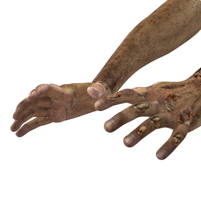 Zombie Hands Pose 3 3D model