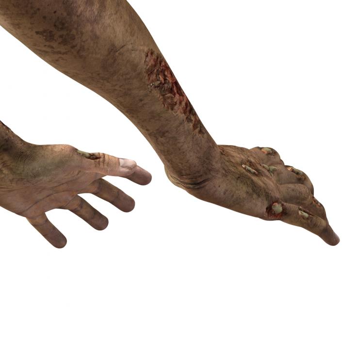 Zombie Hands Pose 3 3D model