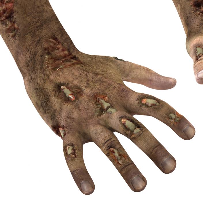 Zombie Hands Pose 3 3D model