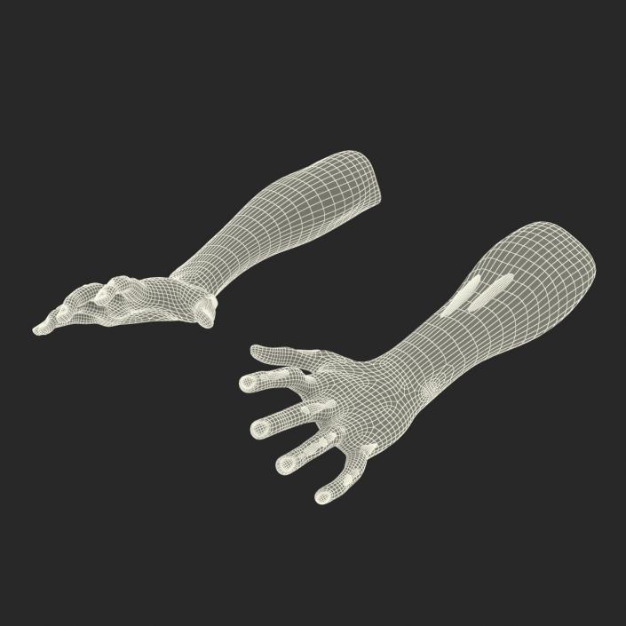 Zombie Hands Pose 3 3D model