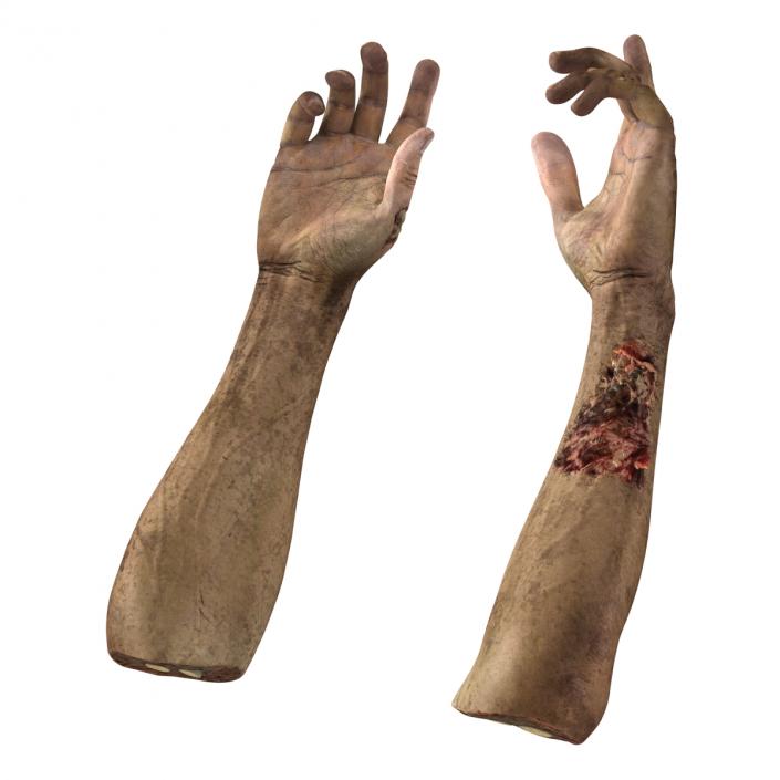 Zombie Hands Pose 4 3D model