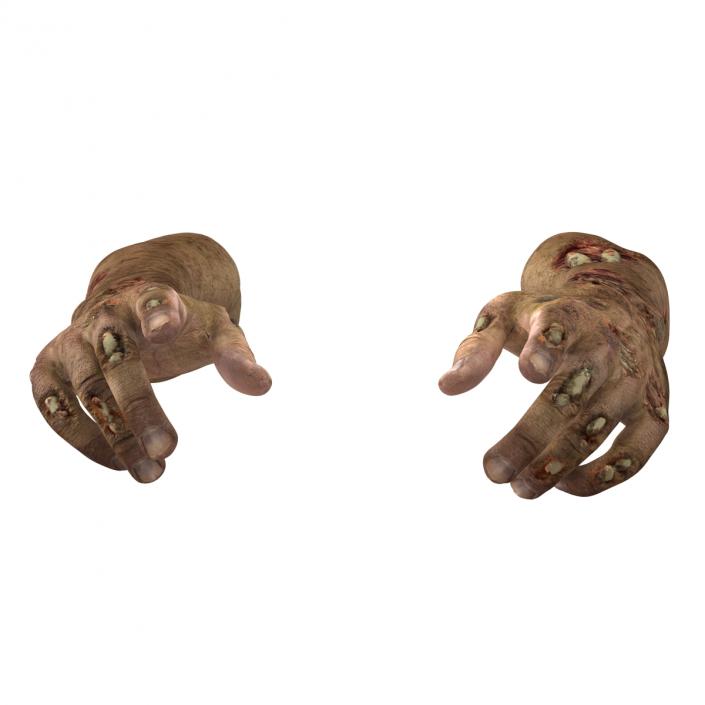 Zombie Hands Pose 4 3D model