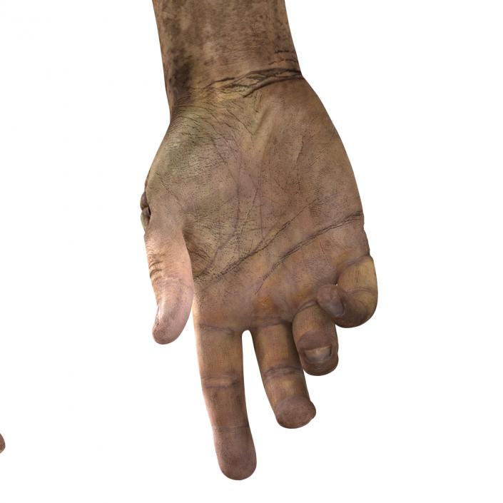 Zombie Hands Pose 4 3D model