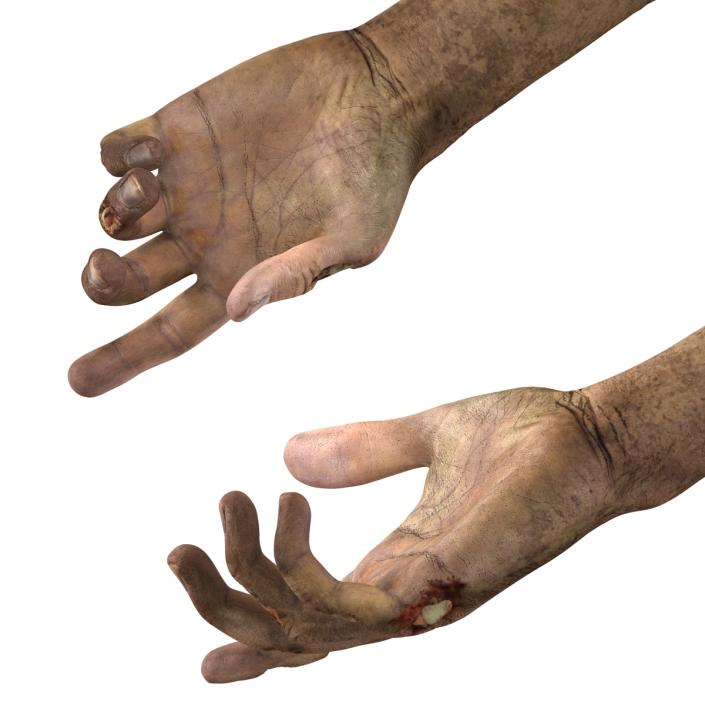 Zombie Hands Pose 4 3D model