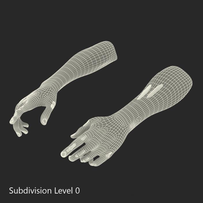 Zombie Hands Pose 4 3D model