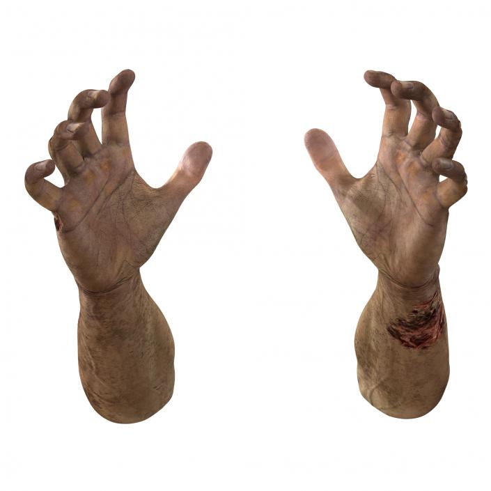 Zombie Hands Pose 5 3D model