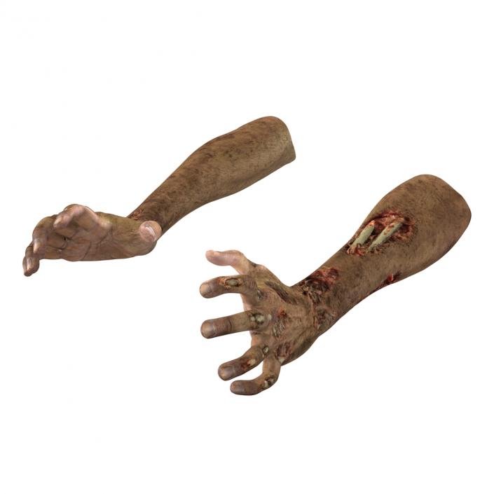 Zombie Hands Pose 5 3D model