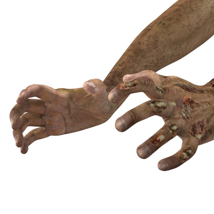 Zombie Hands Pose 5 3D model