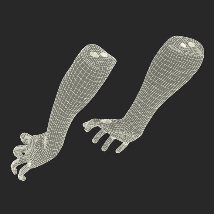 Zombie Hands Pose 5 3D model