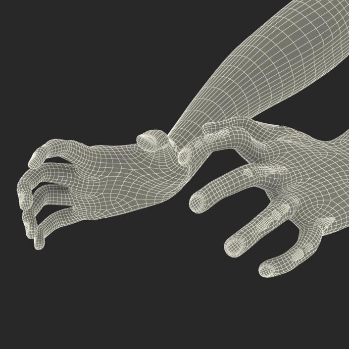 Zombie Hands Pose 5 3D model