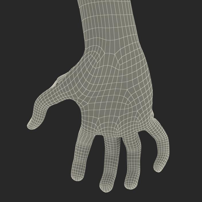 Zombie Hands Pose 5 3D model