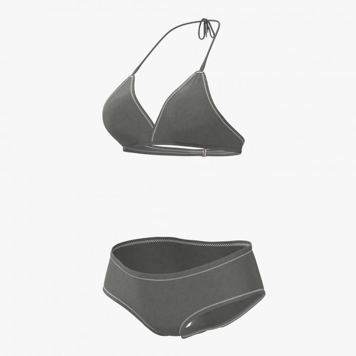 Bathing Suit 2 Gray 3D model