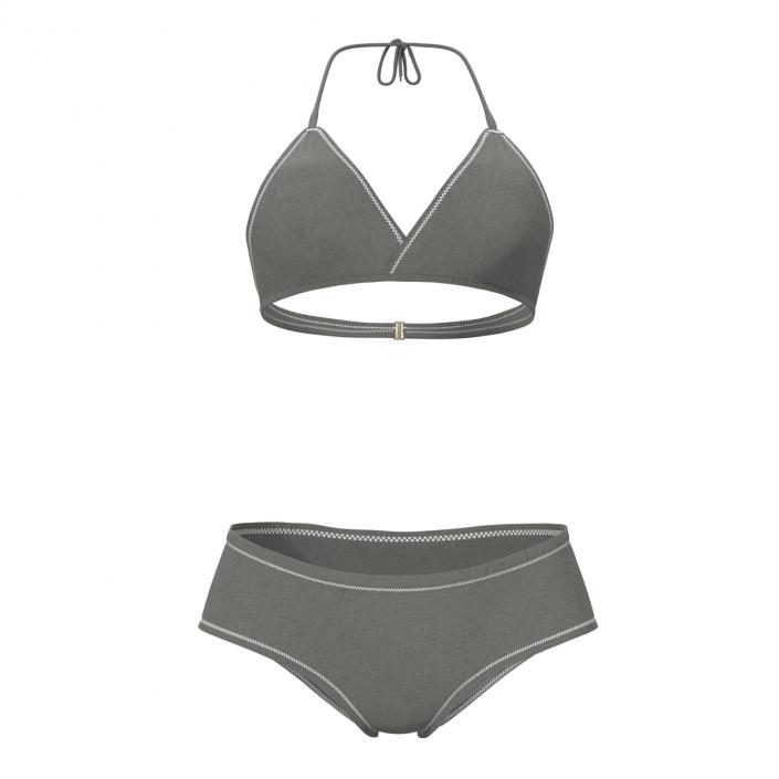 Bathing Suit 2 Gray 3D model