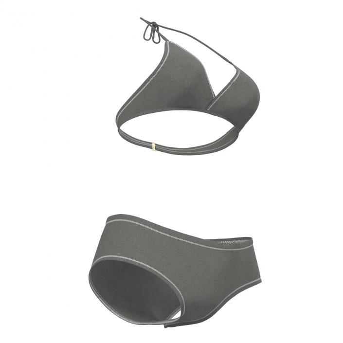 Bathing Suit 2 Gray 3D model