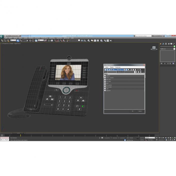 Cisco IP Phone 8865 3D model