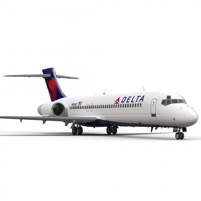 3D model Boeing 717-200 Delta Air Lines