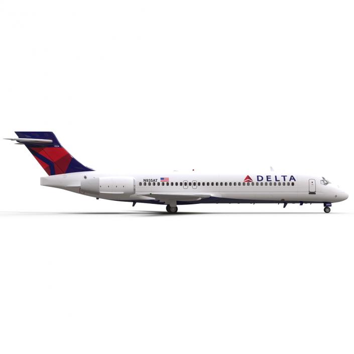 3D model Boeing 717-200 Delta Air Lines