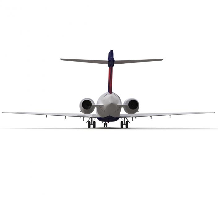 3D model Boeing 717-200 Delta Air Lines