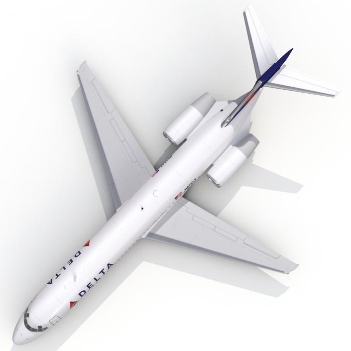 3D model Boeing 717-200 Delta Air Lines