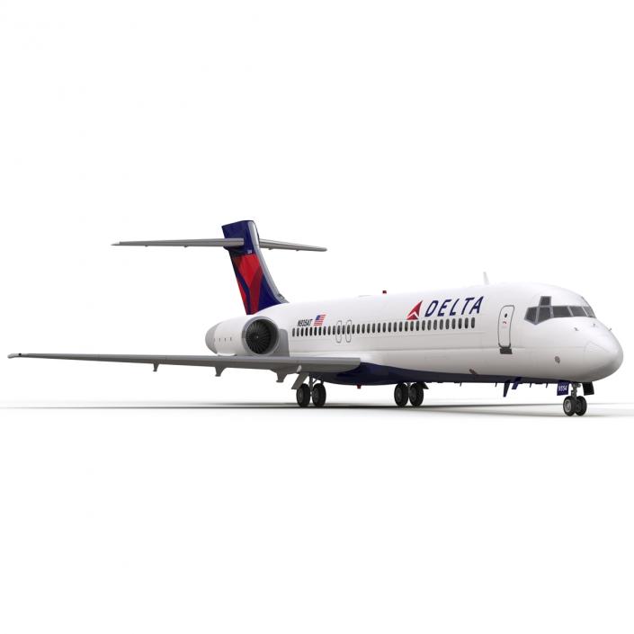 3D model Boeing 717-200 Delta Air Lines