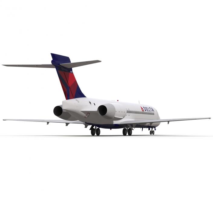 3D model Boeing 717-200 Delta Air Lines