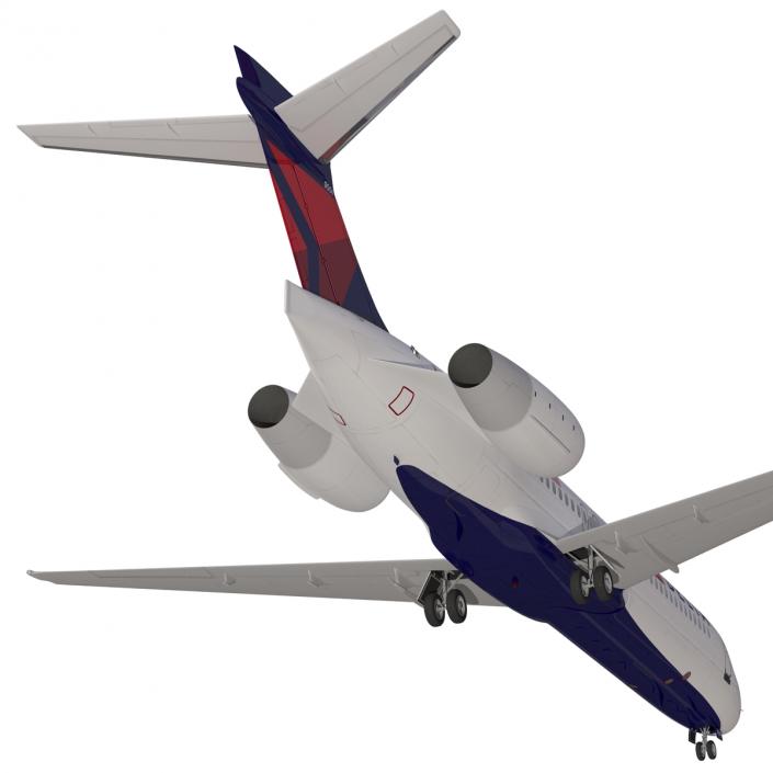 3D model Boeing 717-200 Delta Air Lines