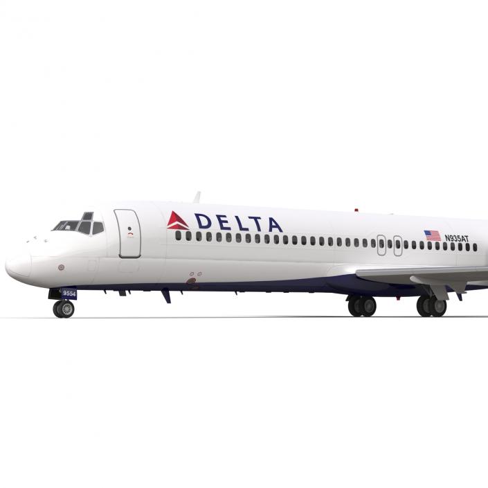 3D model Boeing 717-200 Delta Air Lines