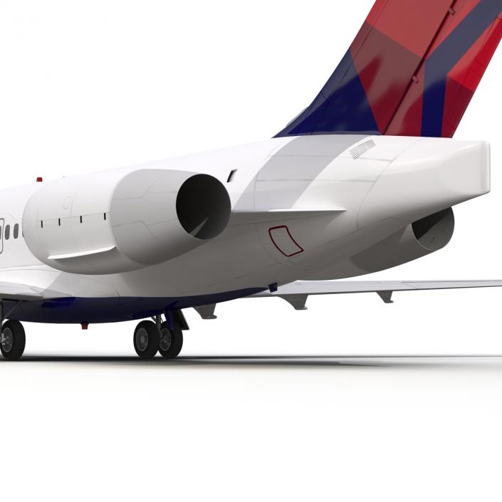 3D model Boeing 717-200 Delta Air Lines