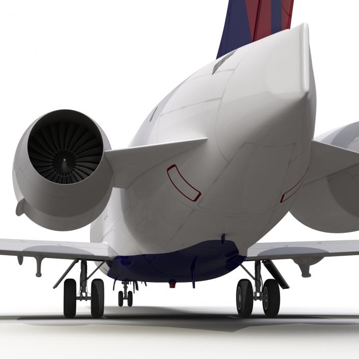 3D model Boeing 717-200 Delta Air Lines